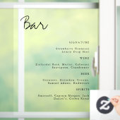 Eenvoudige, transparante minimalistische bruiloft raamsticker (Huis)