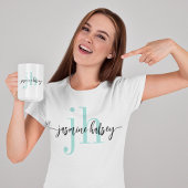 Eenvoudige trendnaam en Initialen T-shirt