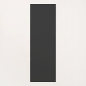 Eenvoudige Trendy Chic Black Calligrafie op maat Yogamat (Achterkant)