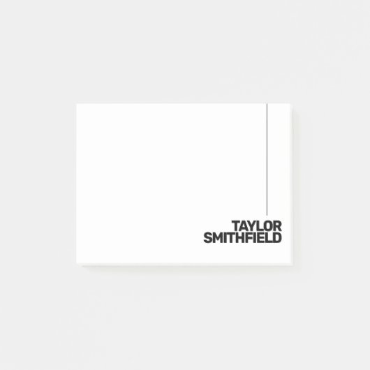 Eenvoudige Trendy Geometric Post-it® Notes (Voorkant)