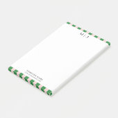 Eenvoudige Trendy Minimalistische Strepen Monogram Post-it® Notes (Schuin)