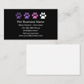 Eenvoudige Trendy Pet Service Visitekaartjes (Voorkant / Achterkant)