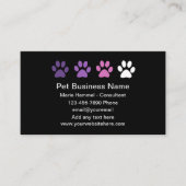 Eenvoudige Trendy Pet Service Visitekaartjes (Voorkant)