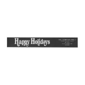 Eenvoudige trendy Retro Black Holiday Retour Adres (Individueel)