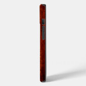 Eenvoudige Trendy Wood Grain Monogram Initialen Case-Mate iPhone Case (Achterkant / Links)