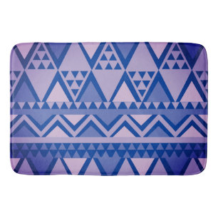 Eenvoudige Tribal Art Patroon Violet Badmat