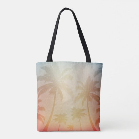 Eenvoudige Tropische achtergrond | Canvas tas (Achterkant)