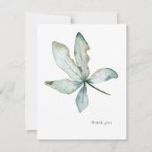 Eenvoudige Tropische Greenery Custom Seafoam 4.25  Notitiekaartje (Voorkant)