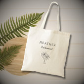 Eenvoudige tropische palmbomen Modern bruidsmeisje Tote Bag