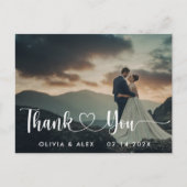 Eenvoudige Trouw Dank Je Briefkaart (Voorkant)