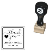 Eenvoudige Trouw Dankjewel Rubberstempel (Gestempeld)