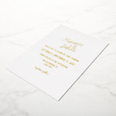 Eenvoudige Trouw Folie Uitnodiging (Gedraaid)