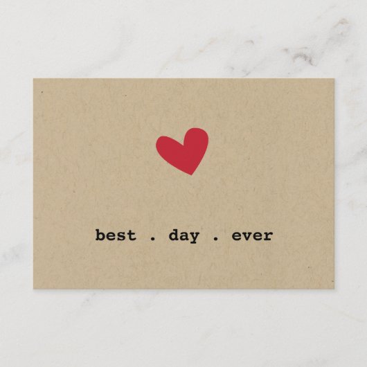 Eenvoudige trouw-RSVP Informatiekaartje (Voorkant)