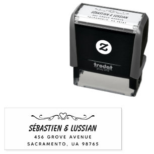 eenvoudige trouw  zelfinktende stempel