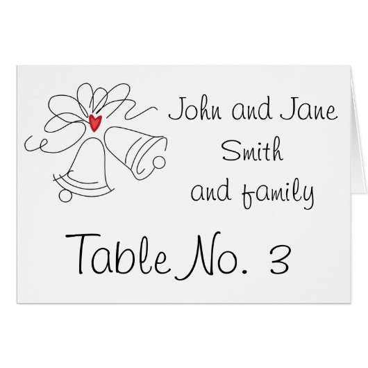 Eenvoudige trouwbalken, aangepaste tabelnummerkaar (Voorkant Horizontaal)