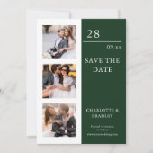 Eenvoudige Trouwdag Save The Date Foto Afbeelding (Voorkant)