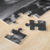 Eenvoudige trouwfoto pasgetrouwd koppel legpuzzel (Zijkant)