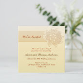 eenvoudige trouwjubileum uitnodiging (Staand voorkant)