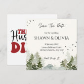 Eenvoudige trouwkaart Save The Date Kaart (Voorkant / Achterkant)