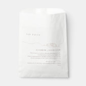 Eenvoudige trouwringen | Blush roze bruiloft leuk  Bedankzakje (Voorkant)