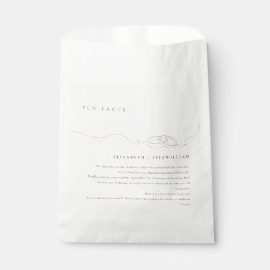 Eenvoudige trouwringen | Blush roze bruiloft leuk Bedankzakje (Voorkant)