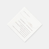 Eenvoudige trouwringen | Blush roze leuke feiten Servet (Hoek)