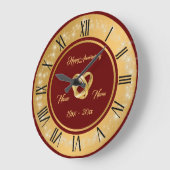 Eenvoudige trouwringen Op maat gouden verjaardag Grote Klok (Hoek)