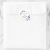 Eenvoudige Trouwsticker | net getrouwd Vierkante Sticker (Tas)