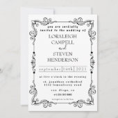 Eenvoudige trouwuitnodiging kaart (Voorkant)