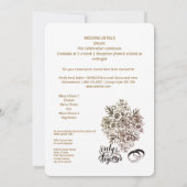 eenvoudige trouwuitnodiging save the date (Achterkant)