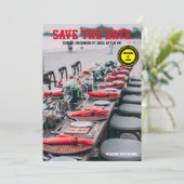 eenvoudige trouwuitnodigingen elegant kaart (Staand voorkant)