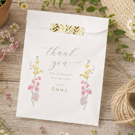 Eenvoudige Tuin Boho Wilde Bloemen Bruidsborrel Bedankzakje