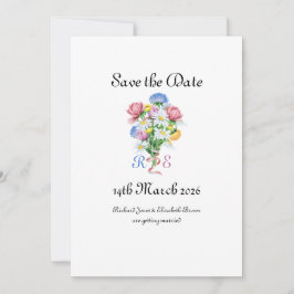 Eenvoudige Tuin Lente Madeliefje Wilde Bloem Minim Save The Date
