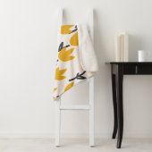 Eenvoudige Tulp Bloem Stof Print Sherpa Deken (In situ)