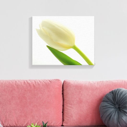 Eenvoudige tulp canvas afdruk (Insitu (Woonkamer))