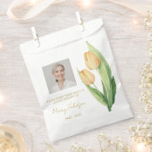 Eenvoudige Tulp Foto Rouwzaad Bedankzakje (Geknipt)