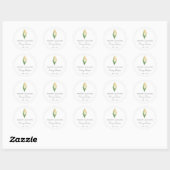 Eenvoudige Tulp Herdenking Ronde Sticker (Vel)