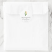 Eenvoudige Tulp Herdenking Ronde Sticker (Tas)