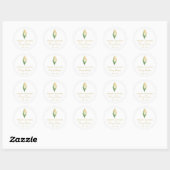 Eenvoudige Tulp Herdenking Ronde Sticker (Vel)