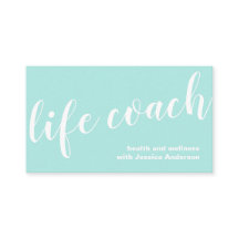 Eenvoudige Turquoise Health and Wellness Life Coac