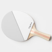 Eenvoudige tweekleurige Ping Pong Paddle Tafeltennisbatje (Zijkant)