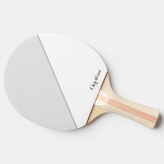 Eenvoudige tweekleurige Ping Pong Paddle Tafeltennisbatje (Zijkant)