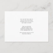 Eenvoudige tweezijdige gastendetails Foto Informatiekaartje (Achterkant)