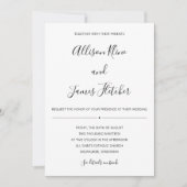 Eenvoudige tweezijdige uitnodiging met online RSVP (Voorkant)