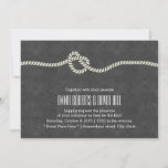 Eenvoudige Twine Knot Chalkboard Wedding Invitatio Kaart<br><div class="desc">Eenvoudige Twine Knot Chalkboard Wedding Invitations.</div>