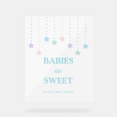 Eenvoudige Twinkle Little Stars Baby's zijn Sweet  Acryl Bord (Voorkant)