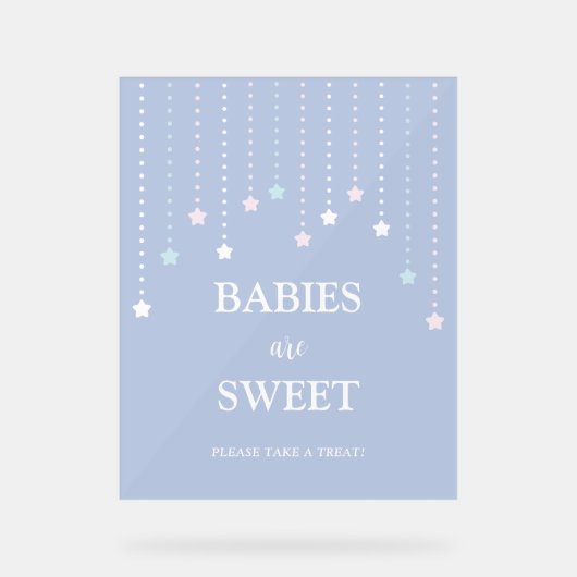 Eenvoudige Twinkle Little Stars Baby's zijn Sweet  Acryl Bord (Voorkant)