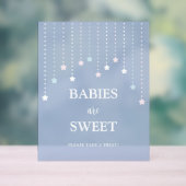 Eenvoudige Twinkle Little Stars Baby's zijn Sweet  Acryl Bord (Neutraal)