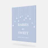 Eenvoudige Twinkle Little Stars Baby's zijn Sweet  Acryl Bord (Hoek)