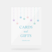 Eenvoudige Twinkle Little Stars Kaarten en geschen Acryl Bord (Voorkant)